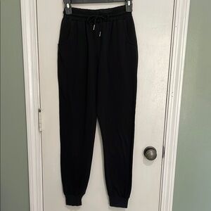 SHEIN Black wide elastic waist joggers